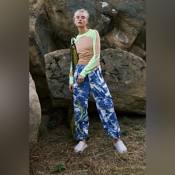 Free People Color Burst Hike Pants NWOT - Picture 1 of 9